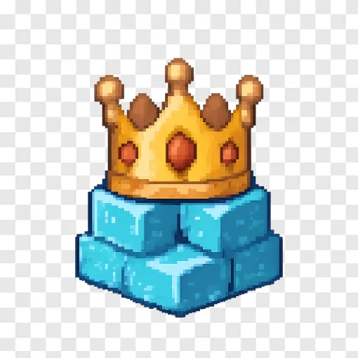 Minecraft Crown PNG Gaming Asset