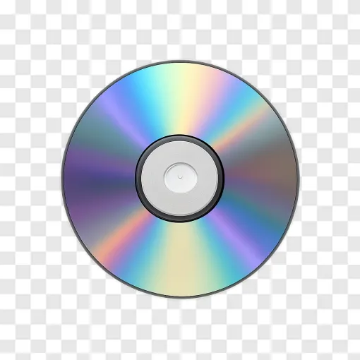 Shiny Compact Disc CD PNG Image For Retro Music Designs