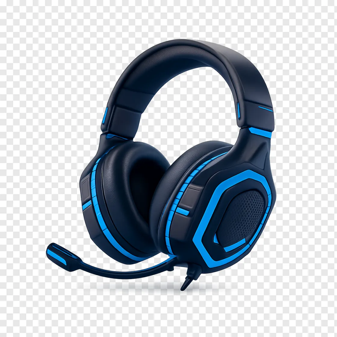 Gaming Headset Transparent PNG For Streamers