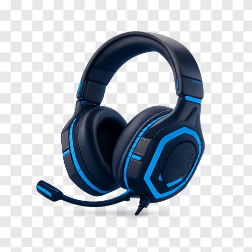 Gaming Headset Transparent PNG For Streamers