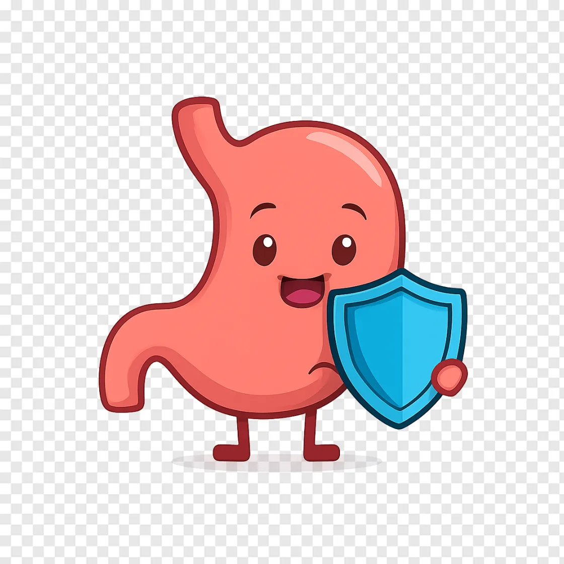 Healthy Gut Vector PNG For Medical And Wellness Designs