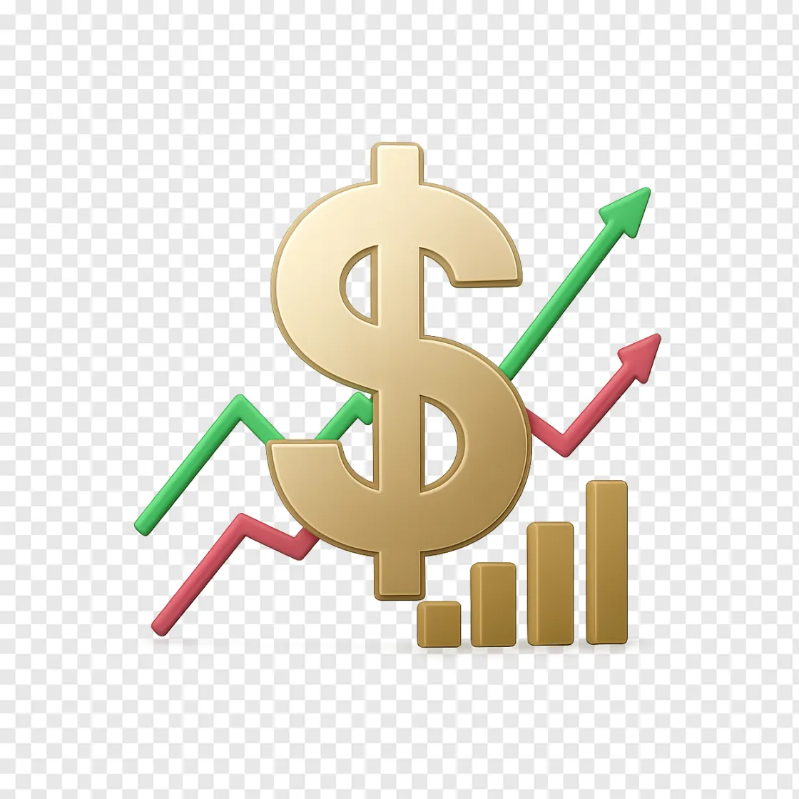 Stock Market Financial Growth PNG Transparent Image