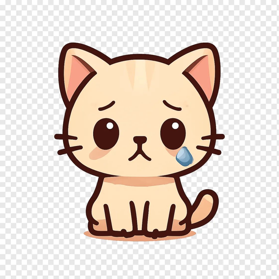 Aphmau Sad Cat PNG Transparent Background