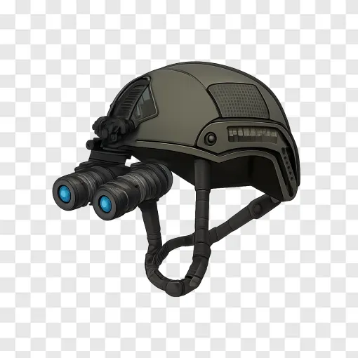 Tactical Gaming Helmet PNG Asset For Streamers