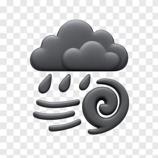 Hurricane Weather Icon PNG With Transparent Background