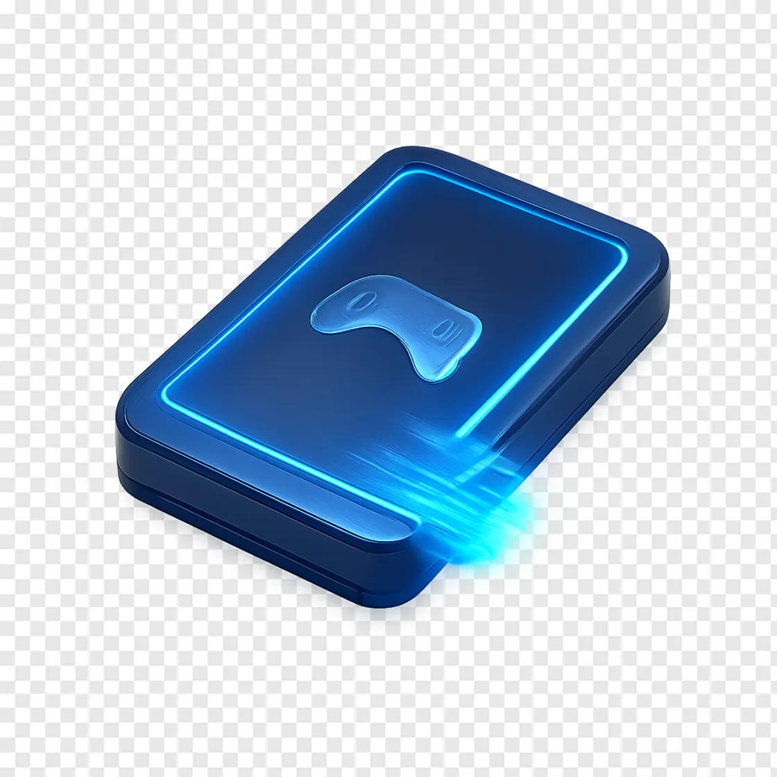Retro Gaming Hard Drive PNG For PC Gamers