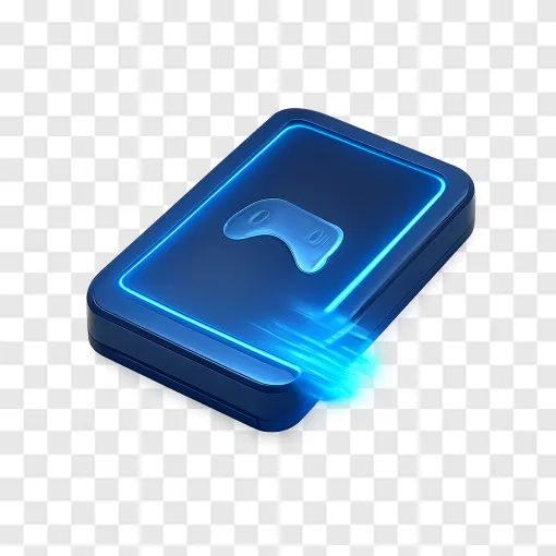 Retro Gaming Hard Drive PNG For PC Gamers