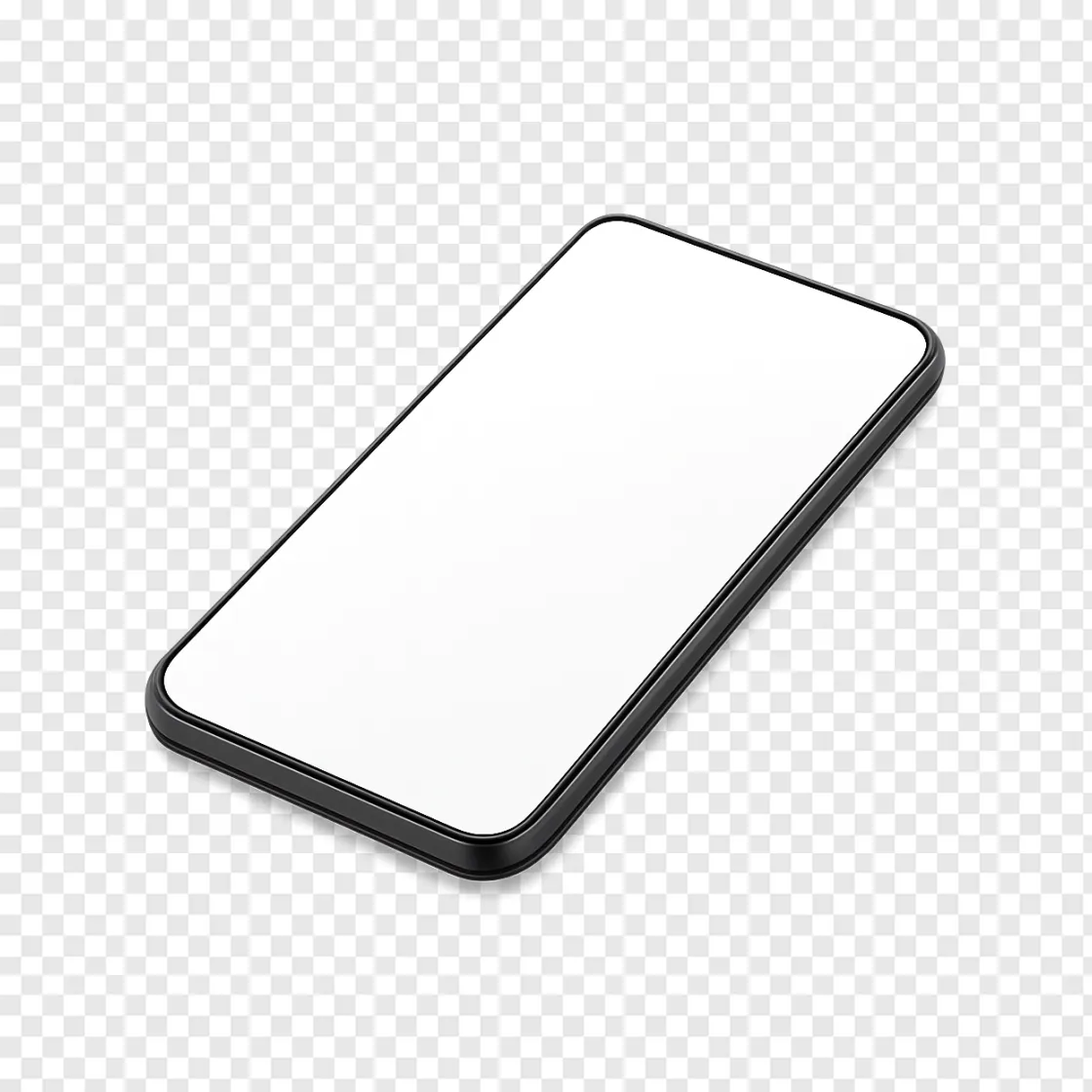Futuristic Smartphone Mockup Transparent PNG