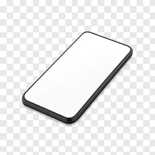 Futuristic Smartphone Mockup Transparent PNG