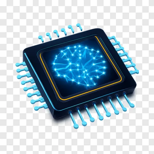DLSS Neural Rendering Tech Icon PNG