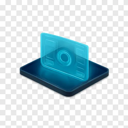 Futuristic Tablet Device PNG Transparent Background