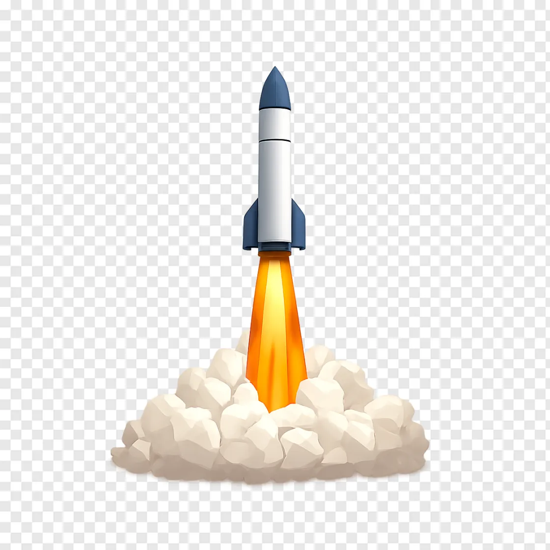 Rocket Launch PNG Transparent Background