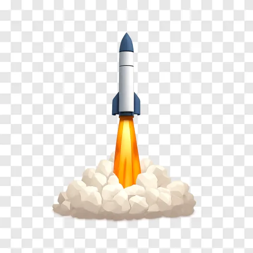 Rocket Launch PNG Transparent Background