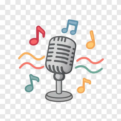 Le Dicen Vintage Microphone Musical PNG