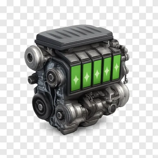 Hybrid Car Engine PNG Transparent Image