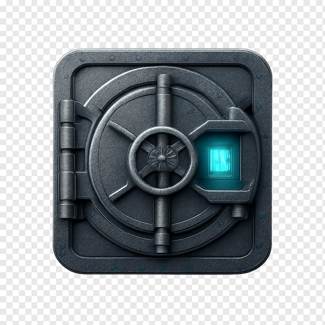 Giant Vault PNG Game Asset Transparent Background
