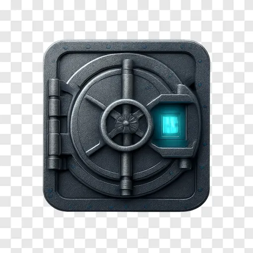 Giant Vault PNG Game Asset Transparent Background