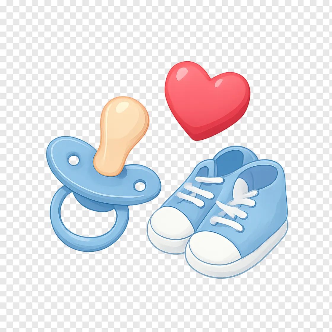 Cute Baby Announcement PNG Transparent Background