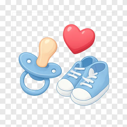 Cute Baby Announcement PNG Transparent Background