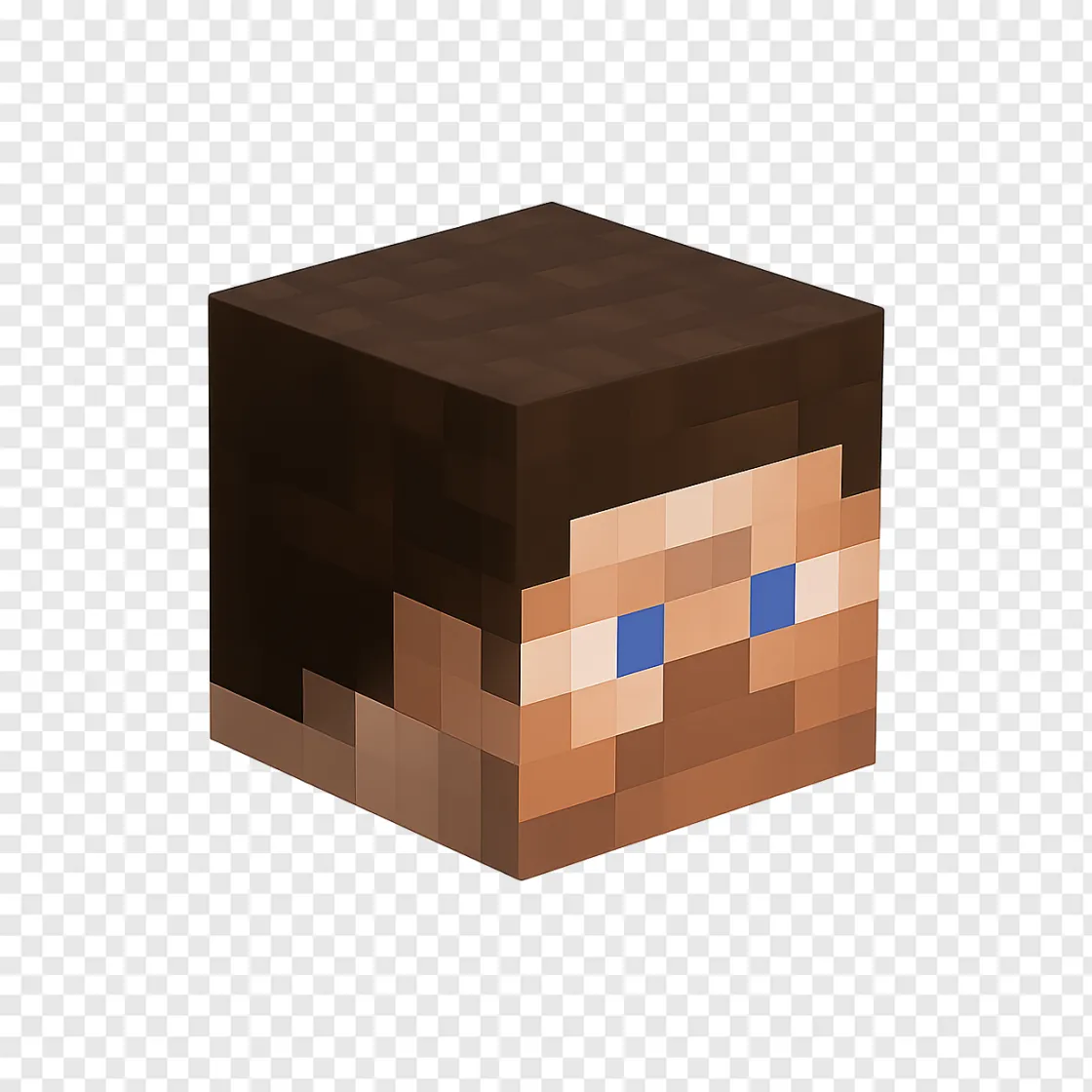 Minecraft House Head PNG Image For Gamers