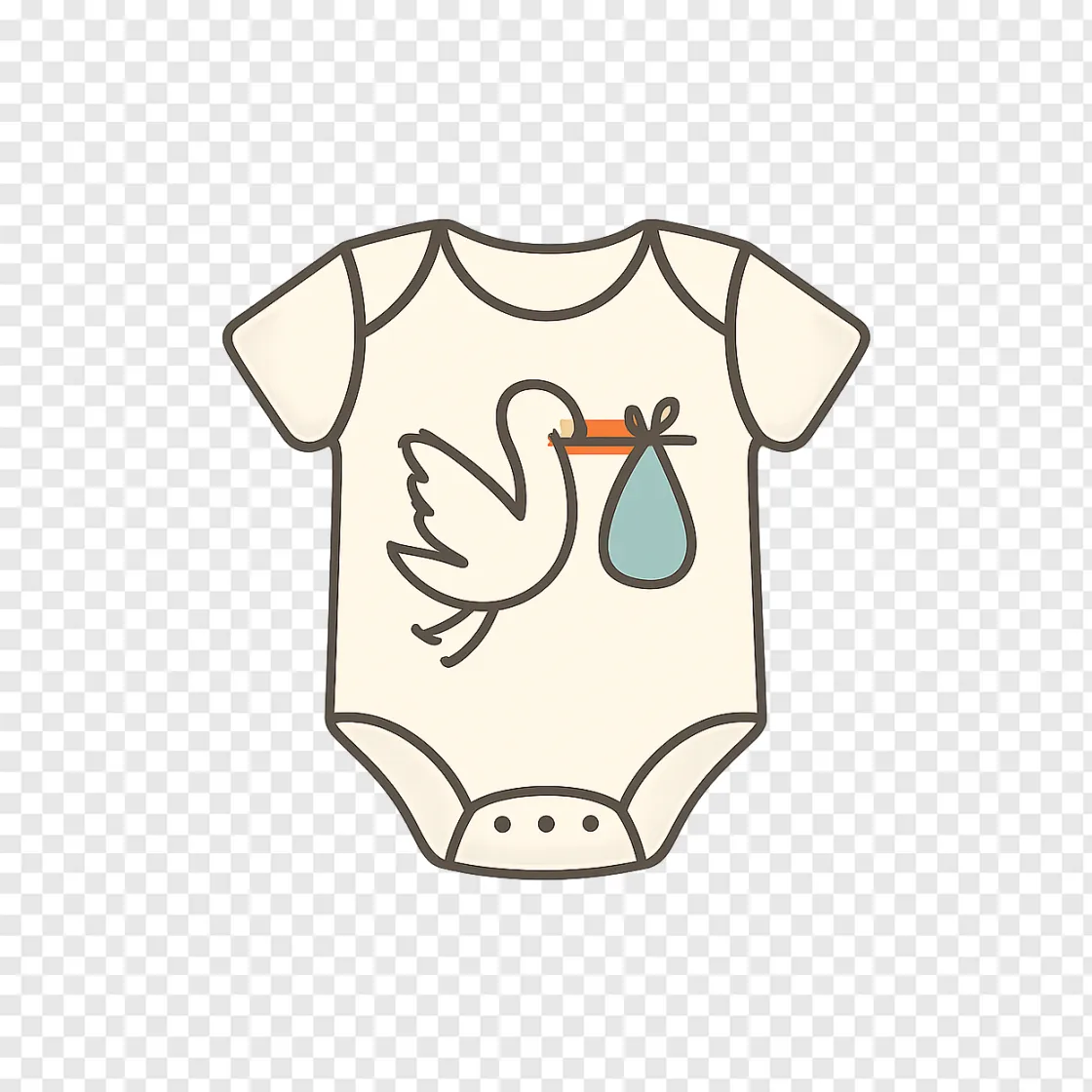 Pregnancy Announcement Baby Onesie PNG Design