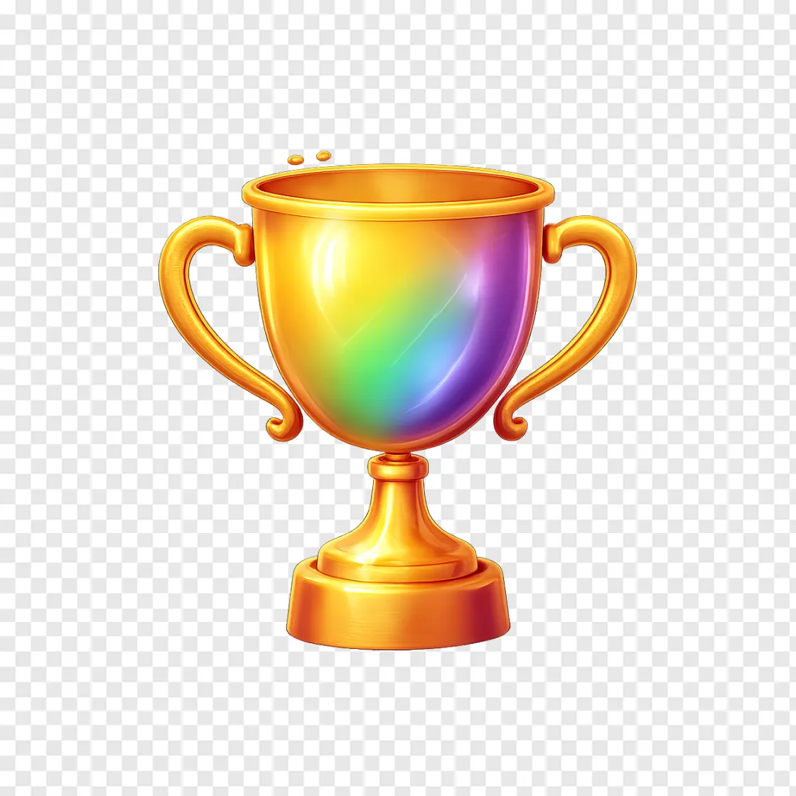 Rainbow Tournament Trophy PNG