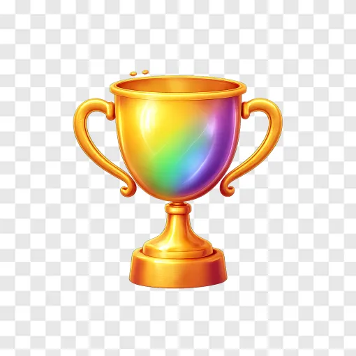 Rainbow Tournament Trophy PNG