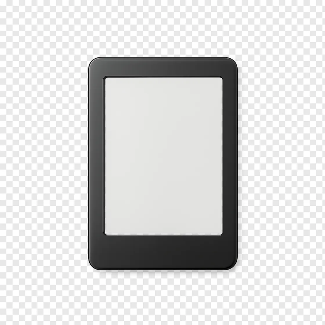 Mini E-Reader Device PNG Transparent Background