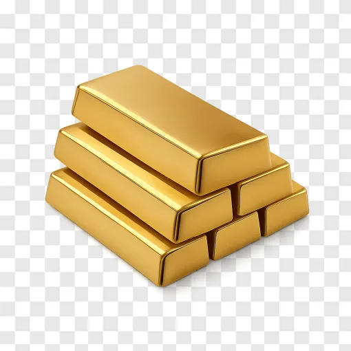 Gold Bars PNG Image For Financial Design