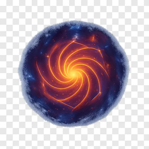 Saturn Storm Vortex PNG Transparent Background