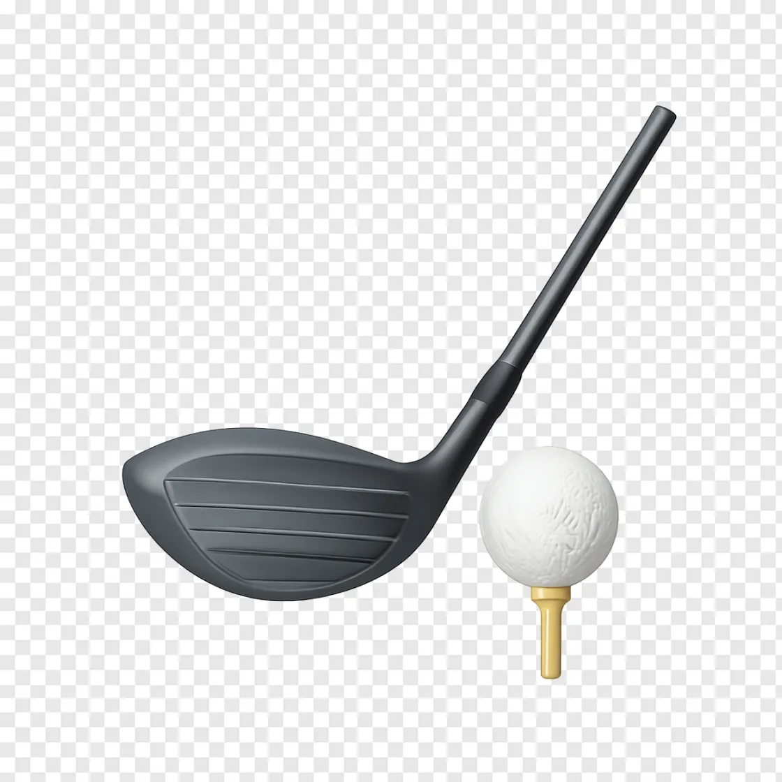 Professional Golf Club And Ball PNG Image