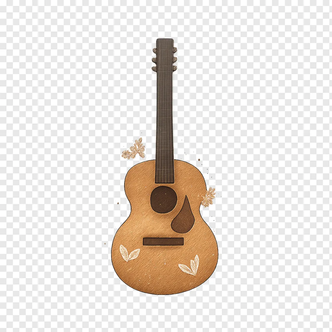 Country Music Guitar PNG Vector