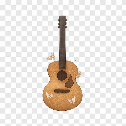 Country Music Guitar PNG Vector