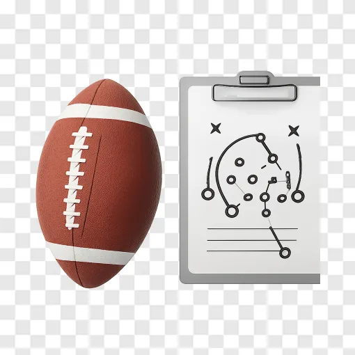 American Football Playbook And Gear PNG