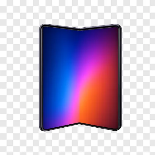 Foldable Smartphone PNG Transparent Background