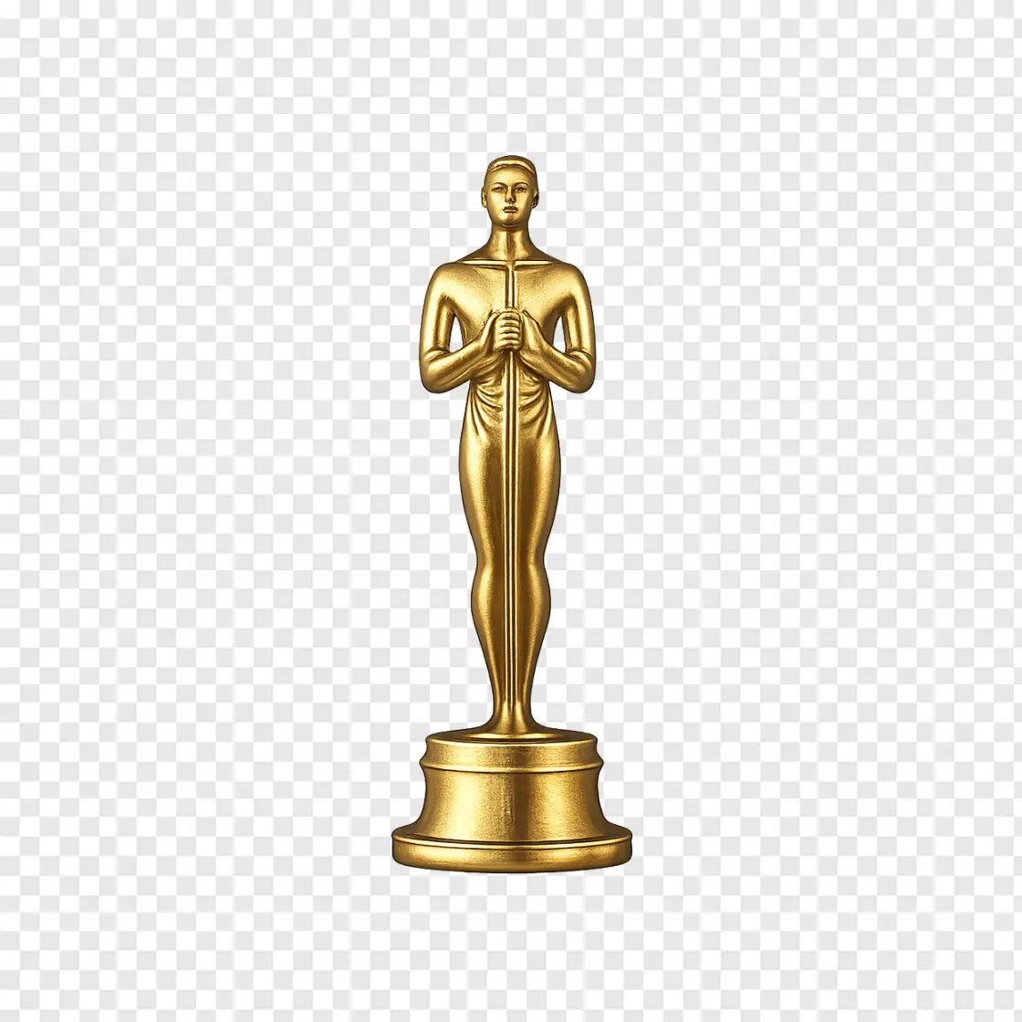 Emmy Award Trophy PNG Transparent Background