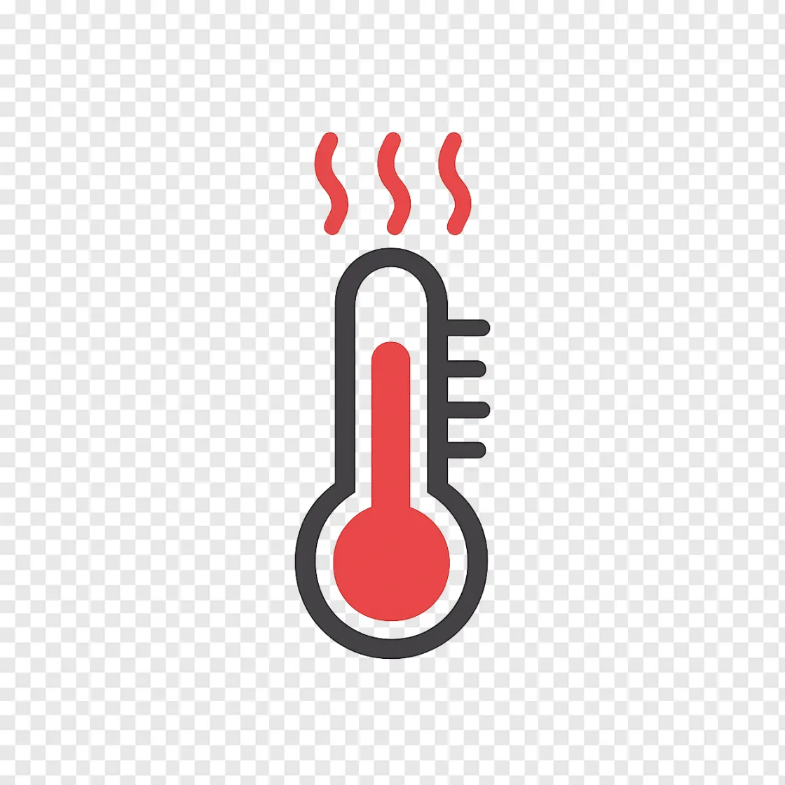 High Temperature Heat Wave Thermometer PNG
