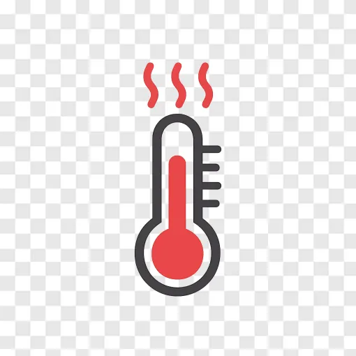 High Temperature Heat Wave Thermometer PNG