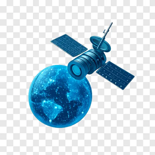 Satellite Earth Observation PNG Transparent Image
