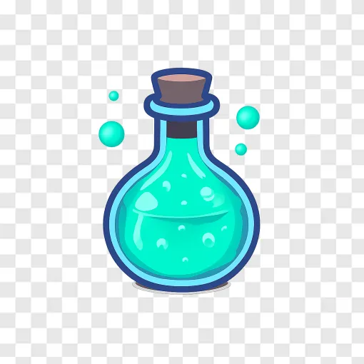 Magic Potion PNG Game Asset