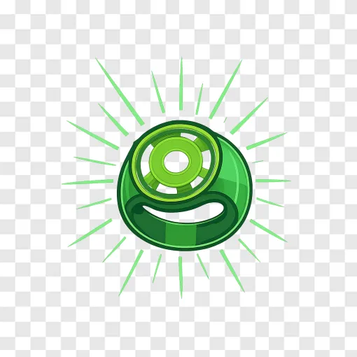 Green Lantern Power Ring PNG Transparent Background