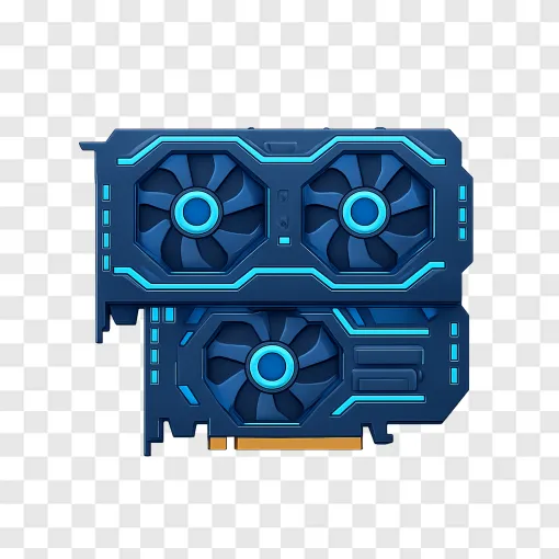 Dual GPU Graphics Card PNG