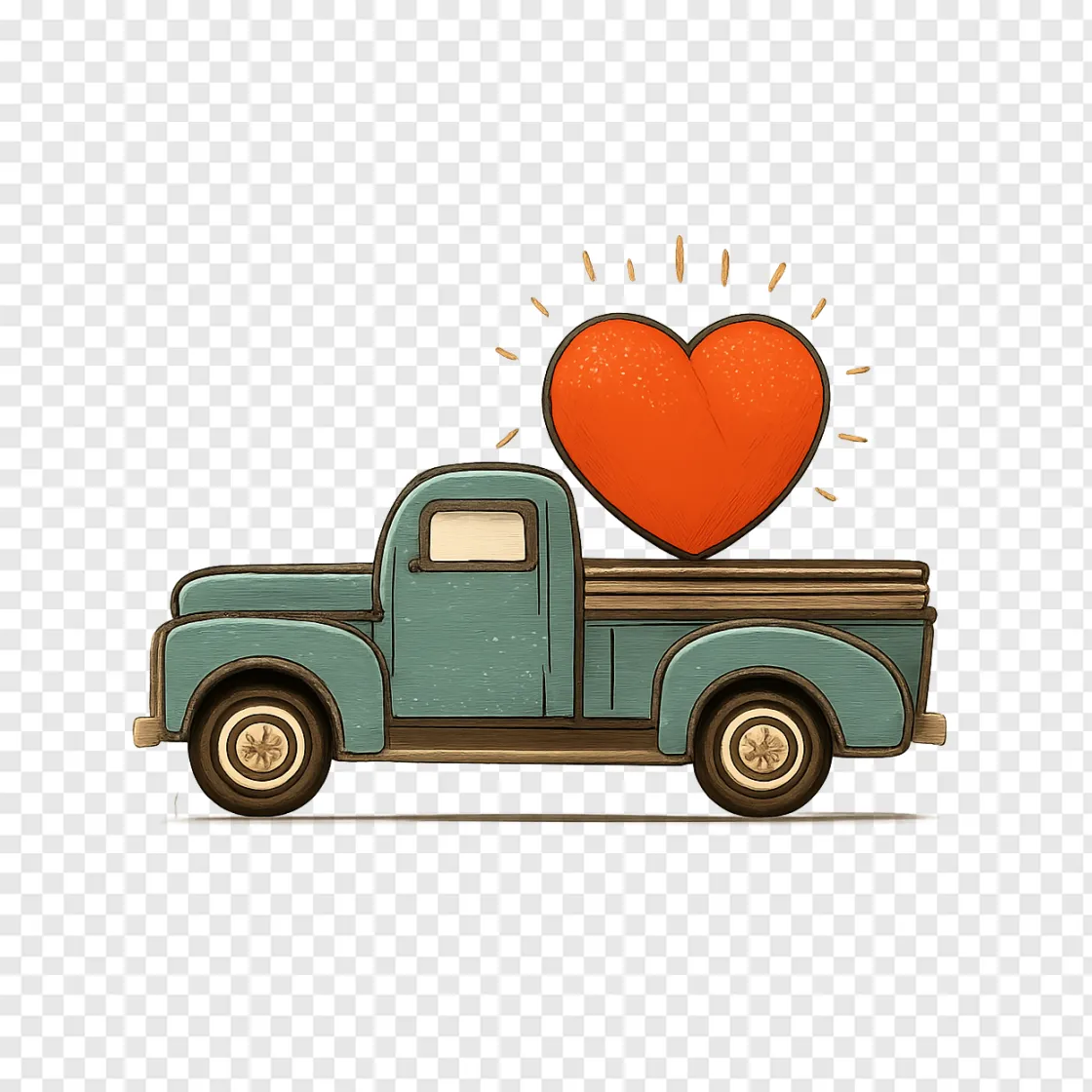 Heart Like A Truck PNG Transparent Image