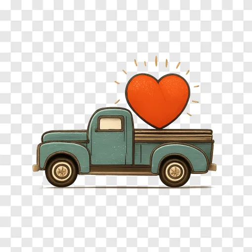 Heart Like A Truck PNG Transparent Image