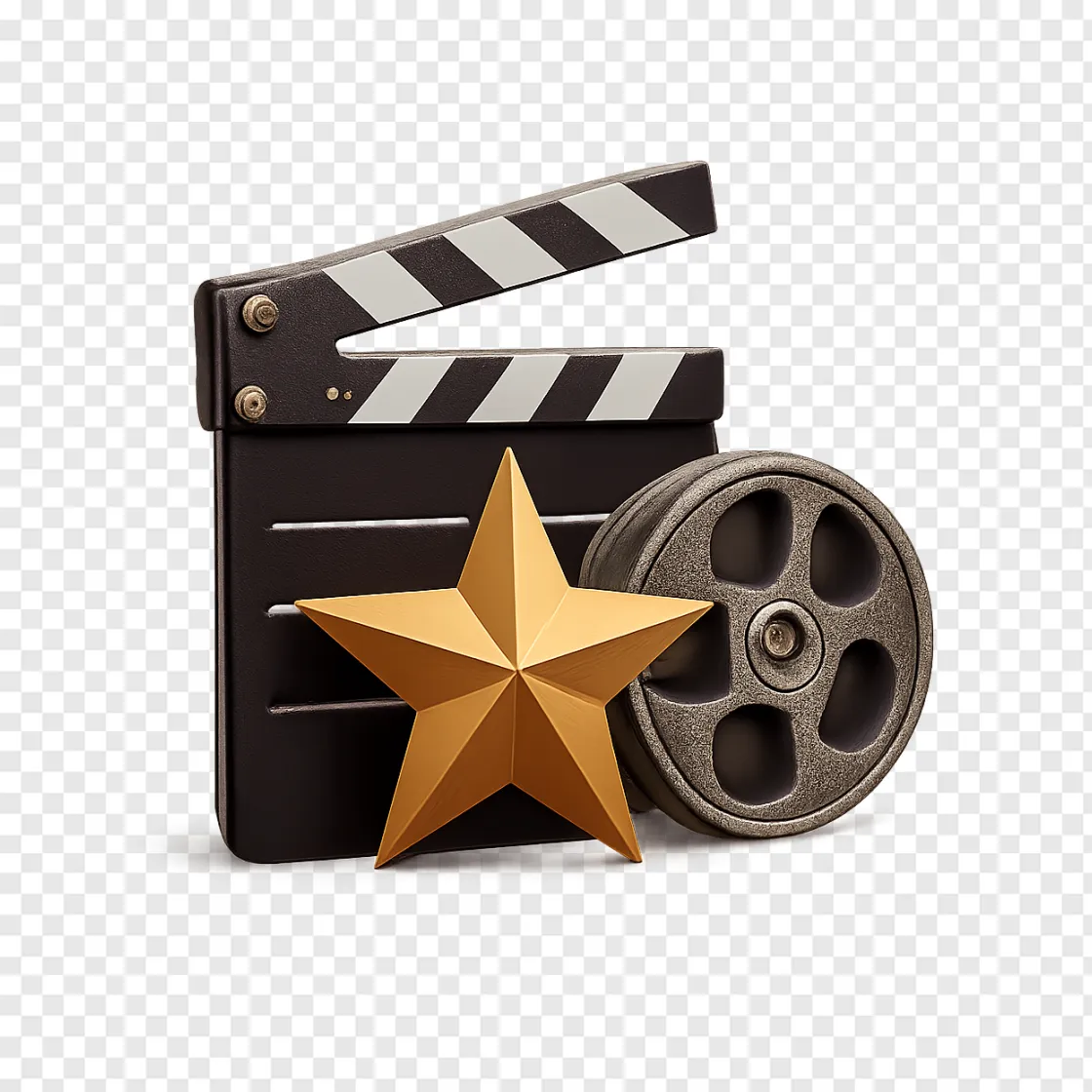 Movie Clapperboard PNG Transparent Background