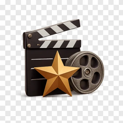 Movie Clapperboard PNG Transparent Background