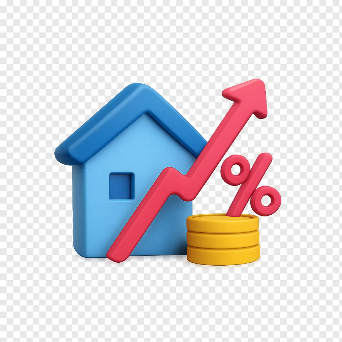 Mortgage Rates PNG Graphic For Financial Reports