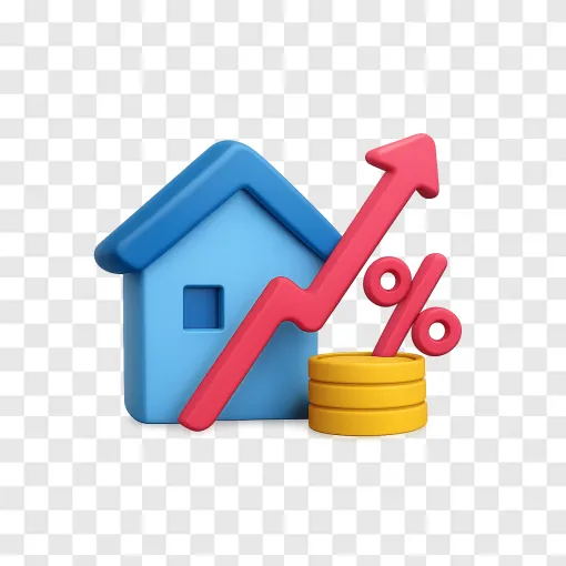 Mortgage Rates PNG Graphic For Financial Reports