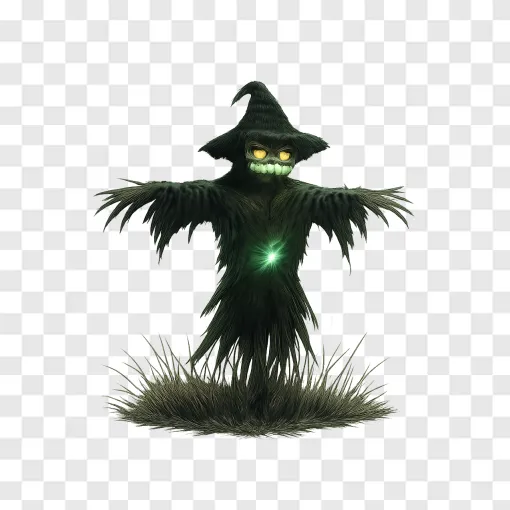 Creepy Scarecrow Farm PNG Transparent Background
