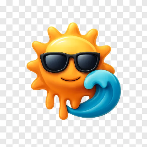 Extreme Heat And Tropical Weather PNG Graphic
